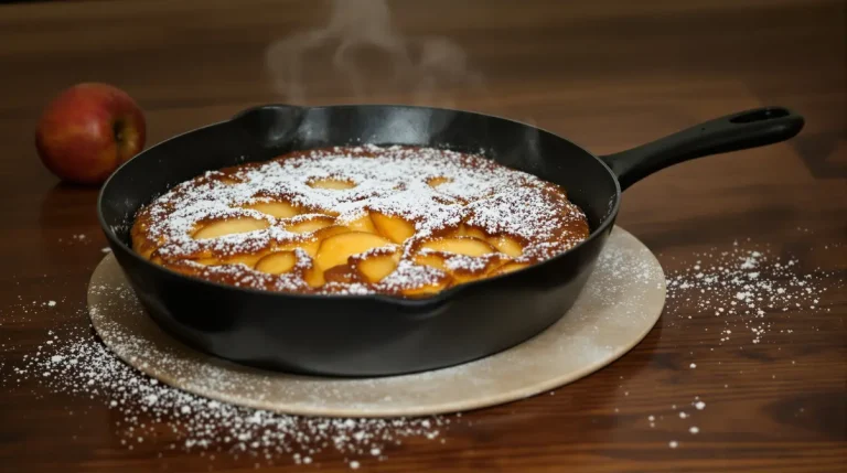 Je prépare ce gâteau aux pommes à la poêle : ultra simple, rapide, sans four et tellement réconfortant