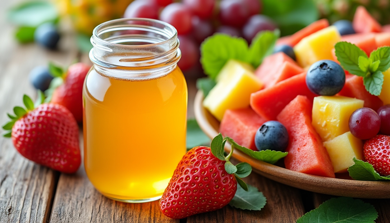 apprenez à préparer facilement un délicieux sirop maison pour sublimer vos salades de fruits avec cette recette simple et rapide.