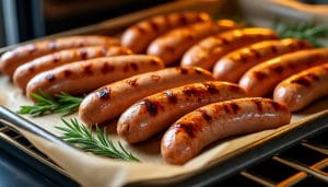 découvrez nos astuces pour réussir la cuisson des saucisses au four à la perfection, obtenir une viande juteuse et une peau dorée et croustillante à chaque fois.
