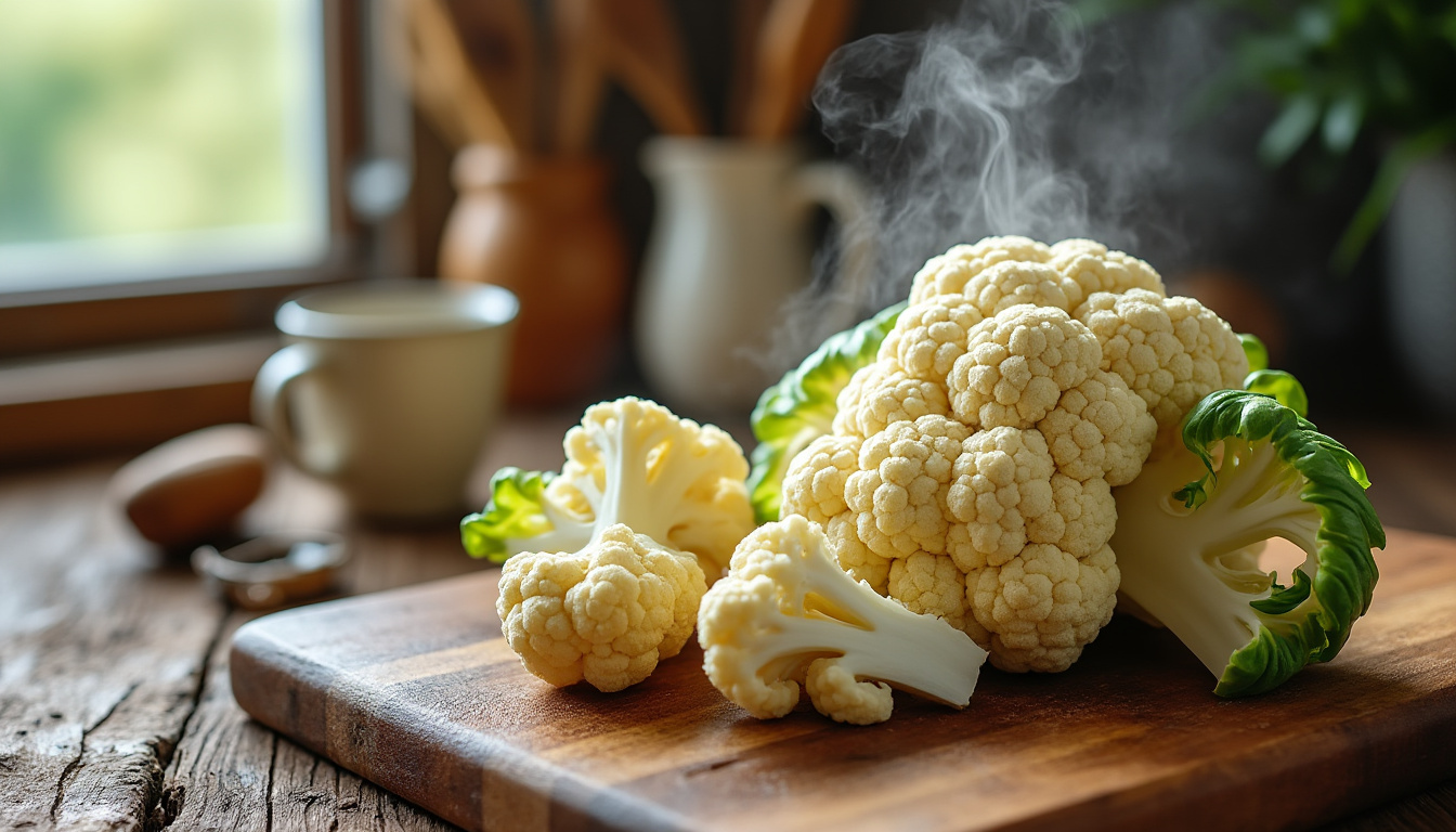 Quel est le temps de cuisson idéal pour un chou-fleur découvrez le temps de cuisson idéal pour un chou-fleur parfait, que ce soit à la vapeur, à l'eau ou au four, pour préserver sa saveur et ses nutriments.